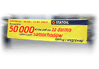 Baner Statoil - 50000 litrw paliwa za darmo