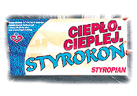 Baner Styrokon - Ciepo, Cieplej, Styrokon